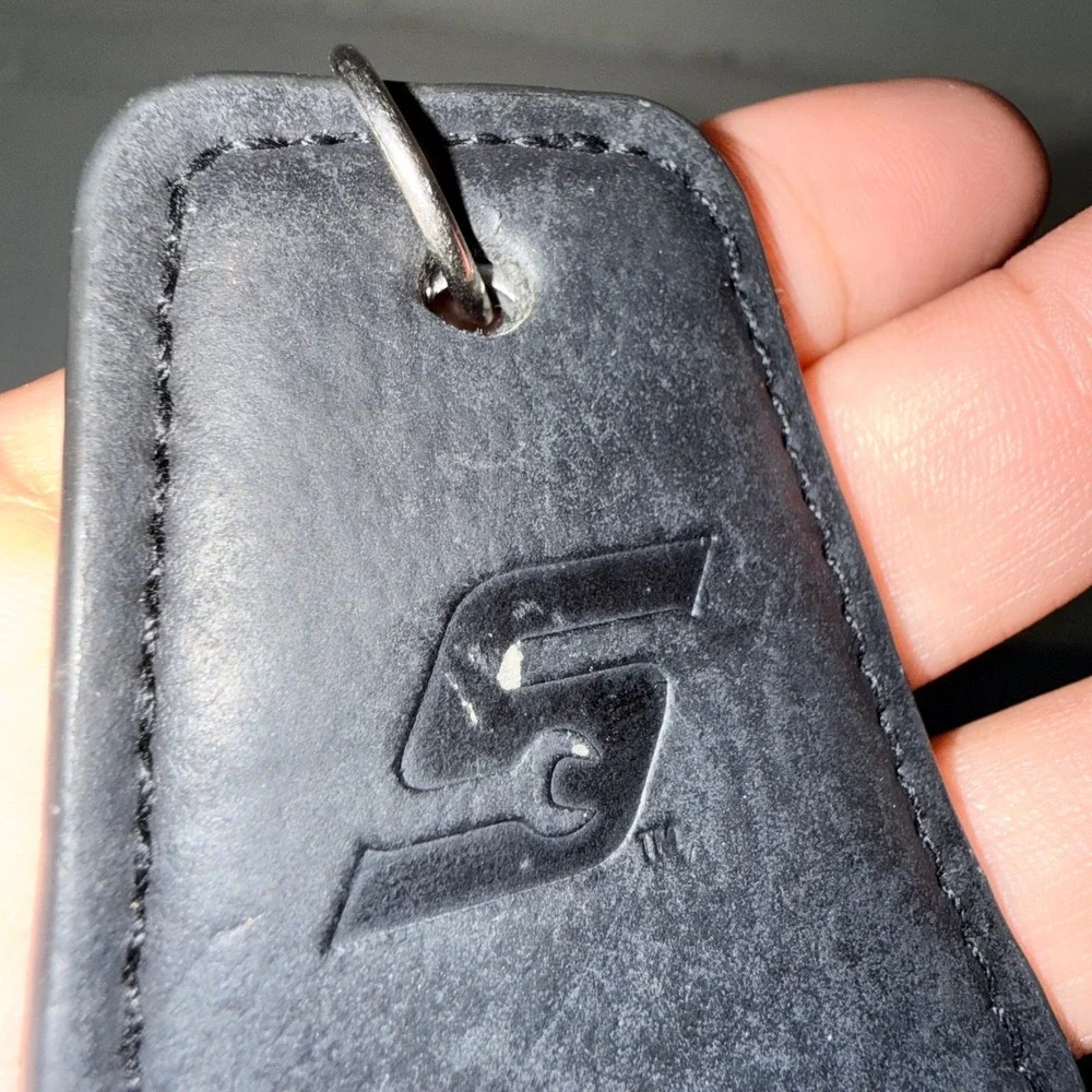 Snap-on Keychain Bottle Opener Automotive Tool Logo Black